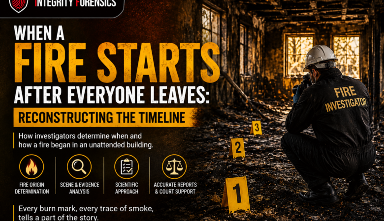 When a Fire Starts After Everyone Leaves: Reconstructing the Timeline