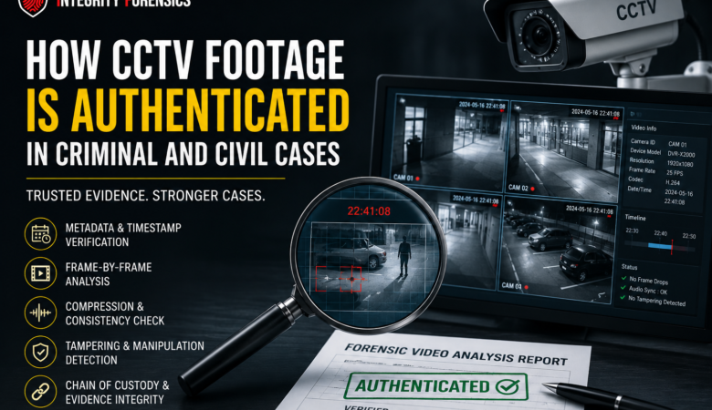 How CCTV Footage Is Authenticated in Criminal and Civil Cases