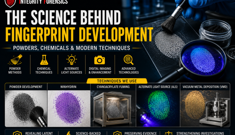 The Science Behind Fingerprint Development: Powders, Chemicals & Modern Techniques