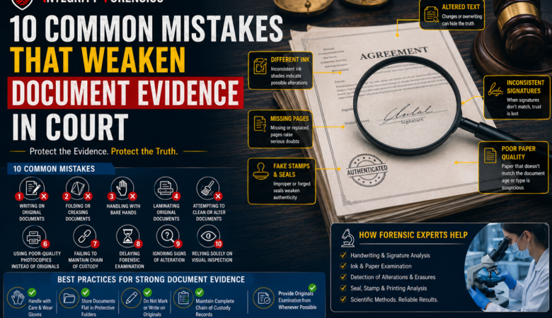10 Common Mistakes That Weaken Document Evidence in Court